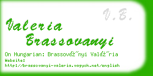 valeria brassovanyi business card